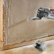 how to cut stucco for electrical box|cutting into stucco walls.